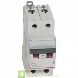 Disjoncteur DX3 2P C10 6000A/10KA 407782 Legrand