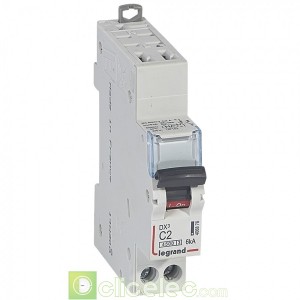 DX3 1P+NG C2 4500A/6KA AUTO 406876 Legrand Disjoncteurs PH+N