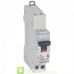 Disjoncteur DX3 1P+NG C40 4500A/6KA AUTO 406887 Legrand