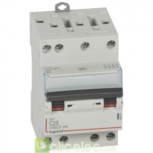 DX3 4P C25 4500A/6KA 3M 406912 Legrand Disjoncteurs PH+N