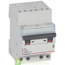 Disjoncteur DX3 4P C32 4500A/6KA AUTO 406922 Legrand