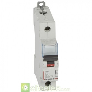 DX3 1P B6 6000A/10KA 407415 Legrand Disjoncteurs PH+N