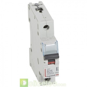 DX3 1P B25 6000A/10KA 407419 Legrand Disjoncteurs PH+N