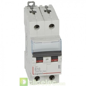 DX3 2P B10 6000A/10KA 407493 Legrand Disjoncteurs PH+N