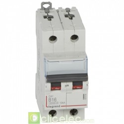 Disjoncteur DX3 2P B16 6000A/10KA 407494 Legrand