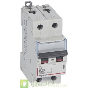 DX3 2P B20 6000A/10KA 407495 Legrand Disjoncteurs PH+N