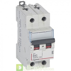 DX3 2P B40 6000A/10KA 407498 Legrand Disjoncteurs PH+N