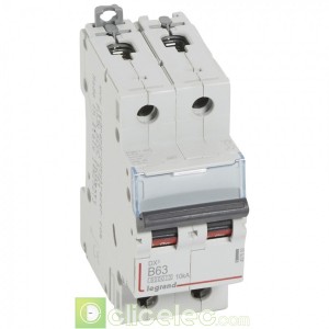 DX3 2P B63 6000A/10KA 407500 Legrand Disjoncteurs PH+N