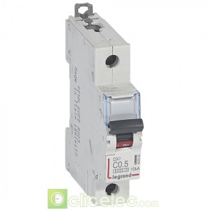 DX3 1P C0.5 6000A/10KA 407645 Legrand Disjoncteurs PH+N