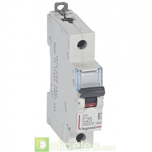 DX3 1P C25 6000A/10KA 407656 Legrand Disjoncteurs PH+N