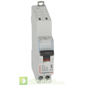 DX3 1P+NG C0,5 6000A/10KA AUTO 407705 Legrand Disjoncteurs PH+N