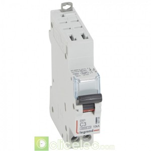 DX3 1P+NG C3 6000A/10KA AUTO 407708 Legrand Disjoncteurs PH+N