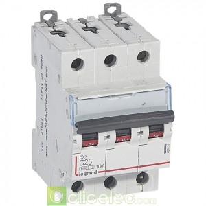 DX3 3P C25 6000A/10KA 407831 Legrand Disjoncteurs PH+N