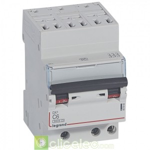 DX3 3P C6 6000A/10KA AUTO 407843 Legrand Disjoncteurs PH+N