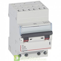 Disjoncteur DX3 4P C20 6000A/10KA AUTO 407915 Legrand