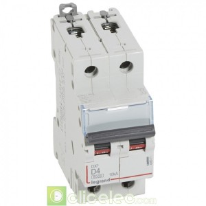 DX3 2P D4 6000A/10KA 408011 Legrand Disjoncteurs PH+N