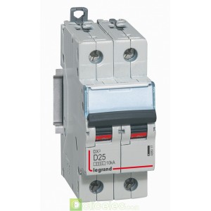 DX3 2P D25 6000A/10KA 408017 Legrand Disjoncteurs PH+N