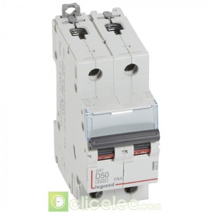 DX3 2P D50 6000A/10KA 408020 Legrand Disjoncteurs PH+N