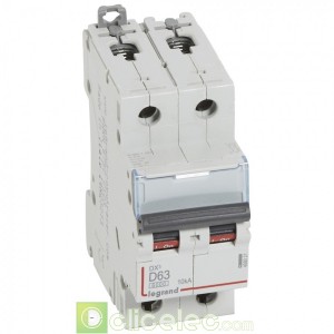 DX3 2P D63 6000A/10KA 408021 Legrand Disjoncteurs PH+N