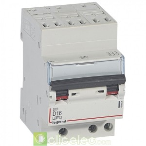 DX3 3P D16 6000A/10KA AUTO 408075 Legrand Disjoncteurs PH+N