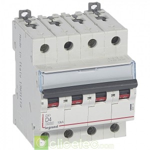 DX3 4P D4 6000A/10KA 408114 Legrand Disjoncteurs PH+N