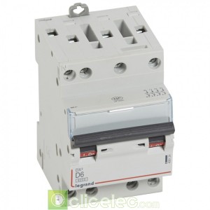 DX3 4P D6 6000A/10KA 3M 408124 Legrand Disjoncteurs PH+N