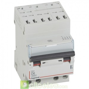 DX3 4P D6 6000A/10KA AUTO 408131 Legrand Disjoncteurs PH+N