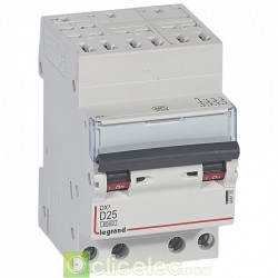 Disjoncteur DX3 4P D25 6000A/10KA AUTO 408135 Legrand