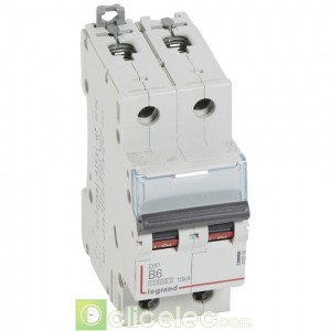 DX3 2P B6 10000A/16KA 408956 Legrand Disjoncteurs PH+N