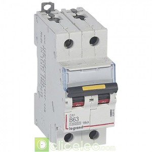 DX3 2P B63 10000A/16KA 408965 Legrand Disjoncteurs PH+N