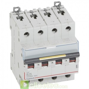 DX3 4P B25 10000A/16KA 409084 Legrand Disjoncteurs PH+N