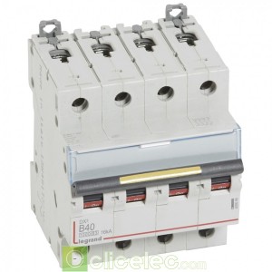 DX3 4P B40 10000A/16KA 409086 Legrand Disjoncteurs PH+N