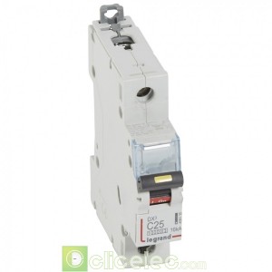 DX3 1P C25 10000A/16KA 409135 Legrand Disjoncteurs PH+N