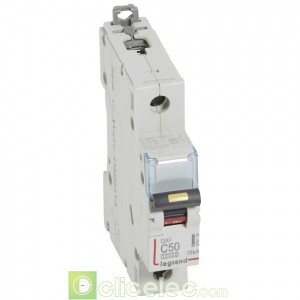 DX3 1P C50 10000A/16KA 409138 Legrand Disjoncteurs PH+N