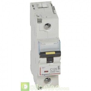 DX3 1P C125 10000A/16KA 409142 Legrand Disjoncteurs PH+N