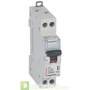 DX3 1P+NG C20 10000A/16KA 1M 409153 Legrand Disjoncteurs PH+N