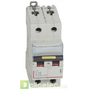 DX3 2P C16 10000A/16KA 409221 Legrand Disjoncteurs PH+N