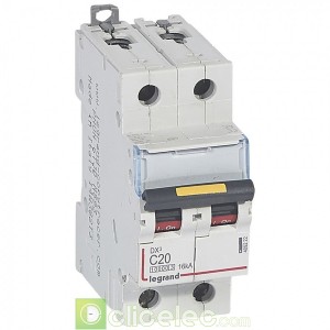 DX3 2P C20 10000A/16KA 409222 Legrand Disjoncteurs PH+N