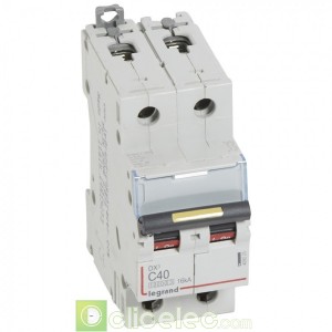 DX3 2P C40 10000A/16KA 409225 Legrand Disjoncteurs PH+N