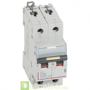 DX3 2P C50 10000A/16KA 409226 Legrand Disjoncteurs PH+N