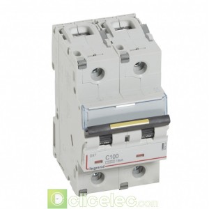 DX3 2P C100 10000A/16KA 409229 Legrand Disjoncteurs PH+N