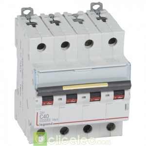 DX3 4P C40 10000A/16KA 409359 Legrand Disjoncteurs PH+N