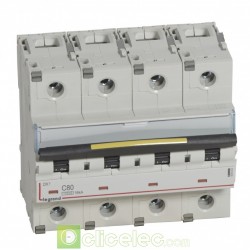 Disjoncteur DX3 4P C80 10000A/16KA 409362 Legrand