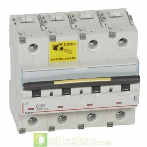 DX3 4P C100 10000A/16KA 409363 Legrand Disjoncteurs PH+N