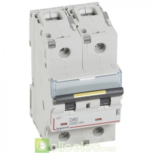 DX3 2P D80 10000A/16KA 409458 Legrand Disjoncteurs PH+N