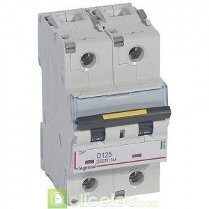 DX3 2P D125 10000A/16KA 409460 Legrand Disjoncteurs PH+N