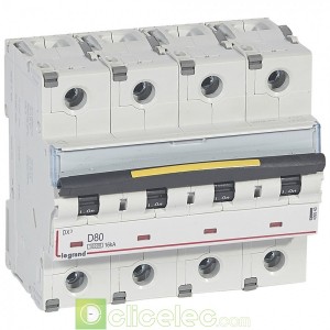 DX3 4P D80 10000A/16KA 409540 Legrand Disjoncteurs PH+N