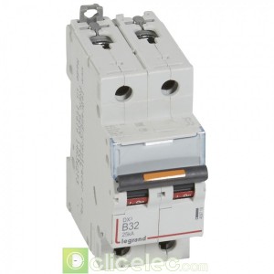 DX3 2P B32 25KA 409719 Legrand Disjoncteurs PH+N