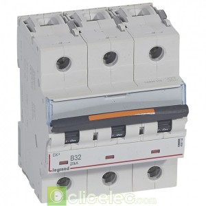 DX3 3P B32 25KA 409732 Legrand Disjoncteurs PH+N