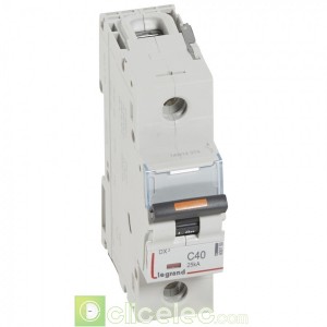 DX3 1P C40 25KA 409759 Legrand Disjoncteurs PH+N